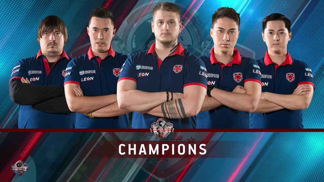 Чемпионский состав Gambit Esports на PGL Krakow 2017