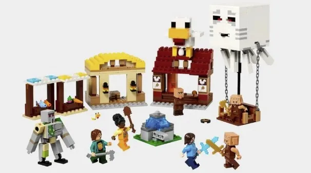 Ghast Balloon Village Attack