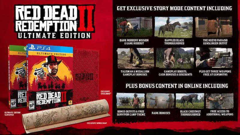 В RDR2 также присутствовали активности, доступные только для обладателей Ultimate Edition