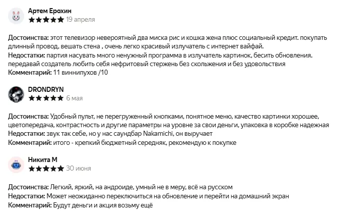Отзывы о Xiaomi TV A 50