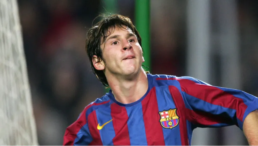 Молодой Лионель Месси в FC Barcelona