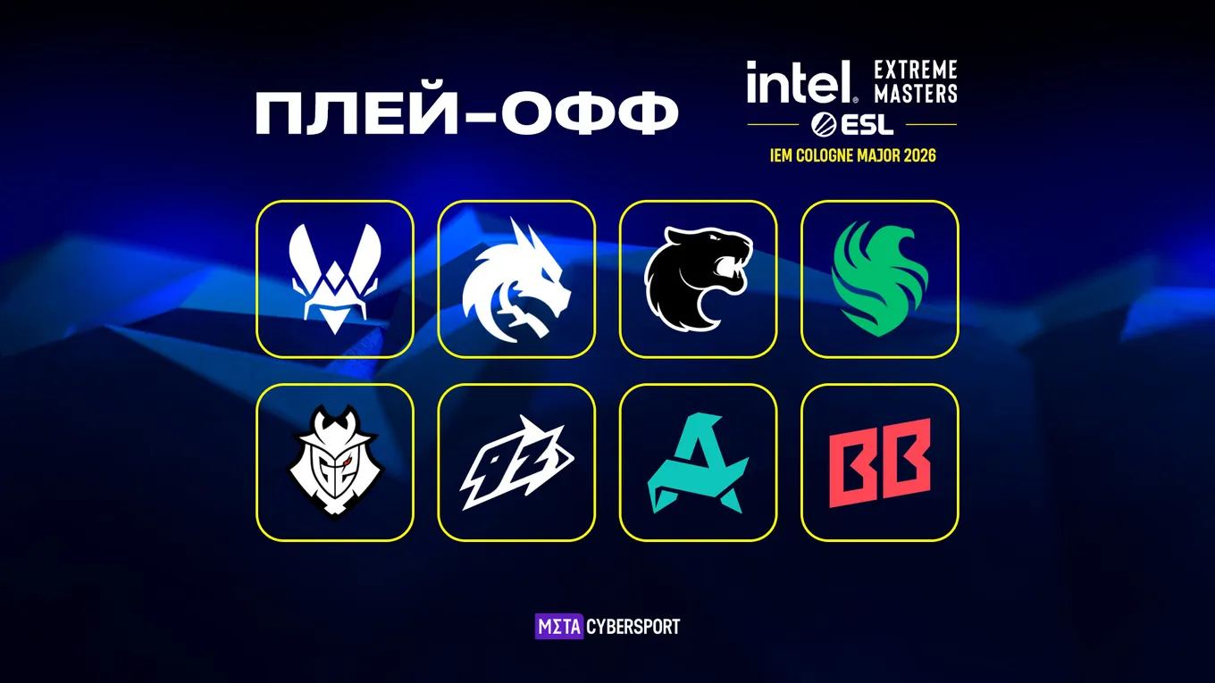 Всего в плей-офф IEM Cologne Major 2026 выступят 8 команд