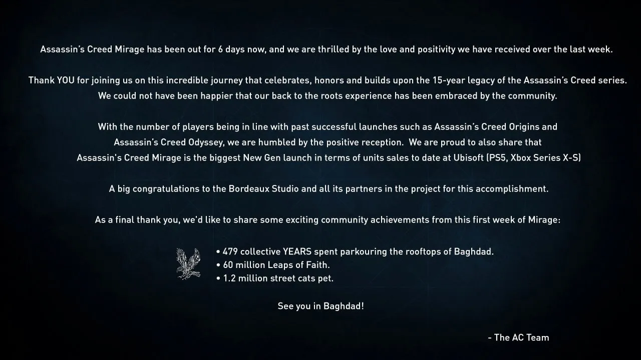 Заявление Ubisoft