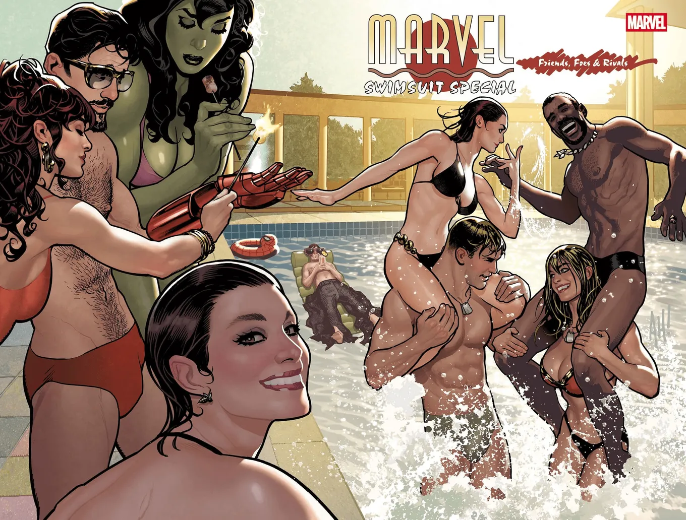 Обложка Marvel Swimsuit Special: Friends, Foes, Rivals