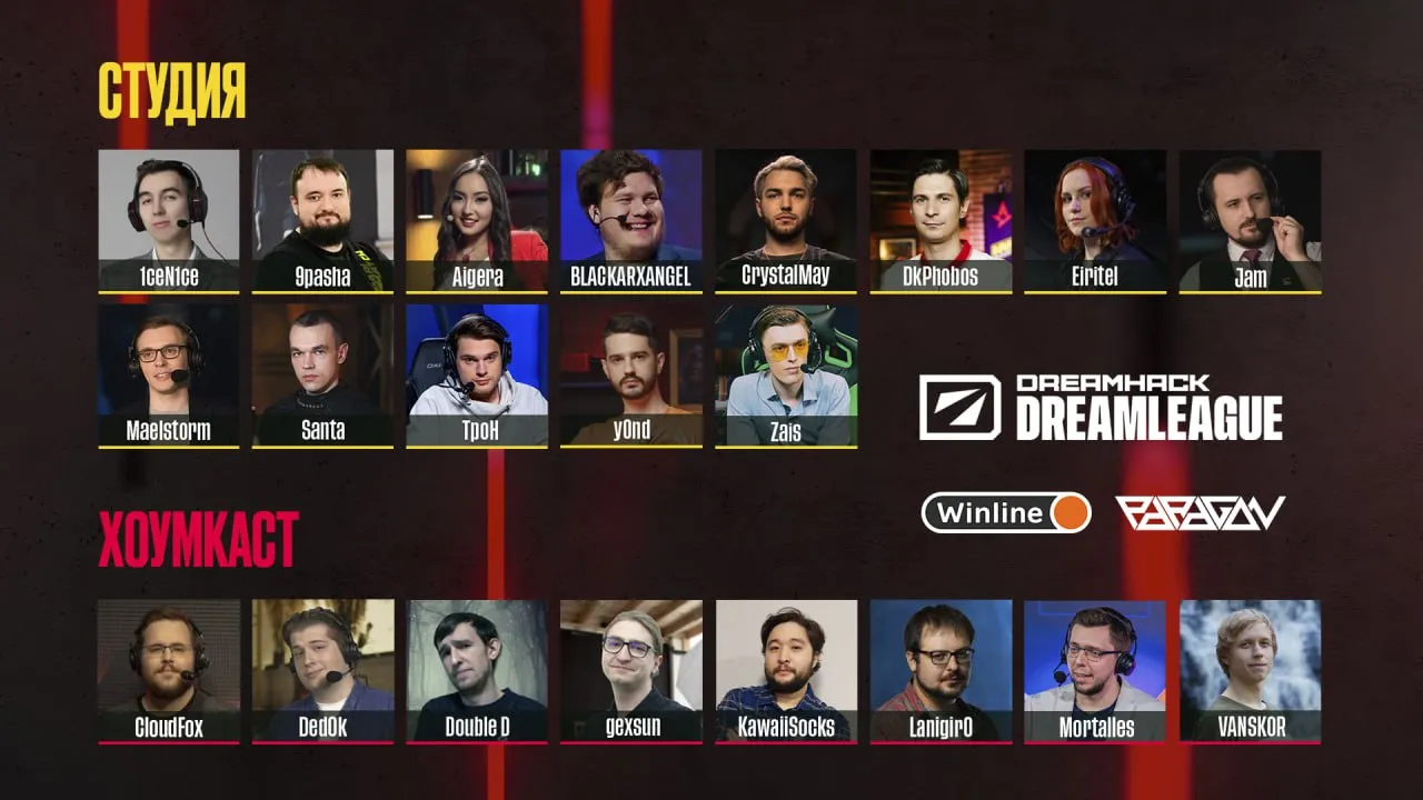 Кастеры DreamLeague Season 21