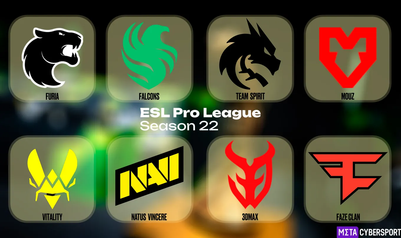 Все 8 команд прошедших в плей-офф ESL Pro League Season 22