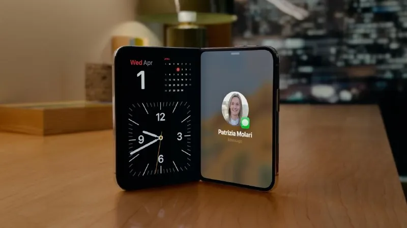 iPhone Duo в полусложенном виде