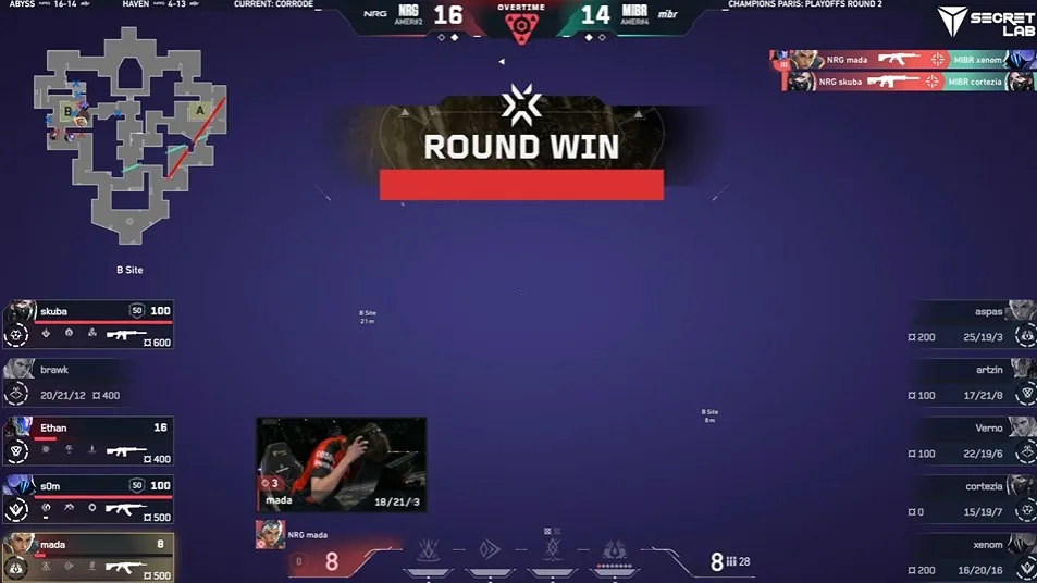 Момент решающей карты NRG Esports – MIBR