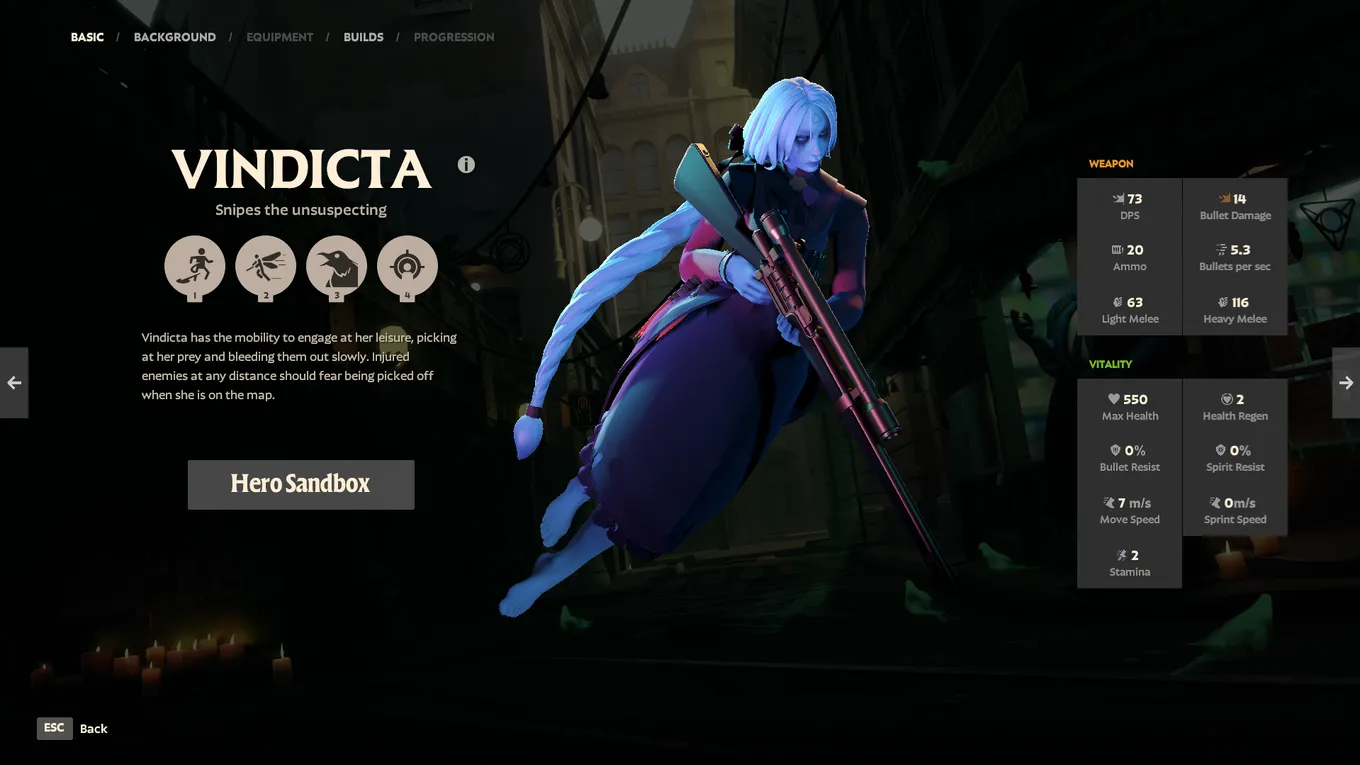 Vindicta выглядит, словно призрак