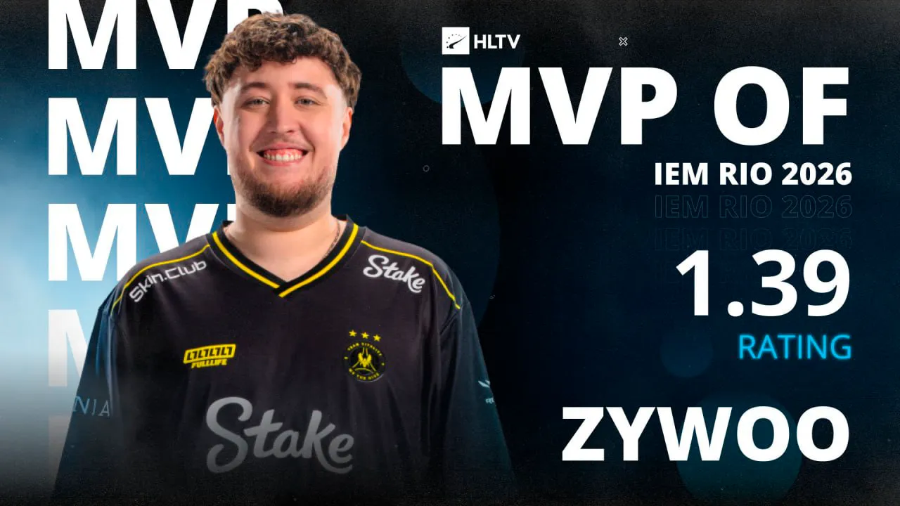 Лучшим игроком IEM Rio 2026 стал снайпер команды Vitality Матье ZywOo Эрбо