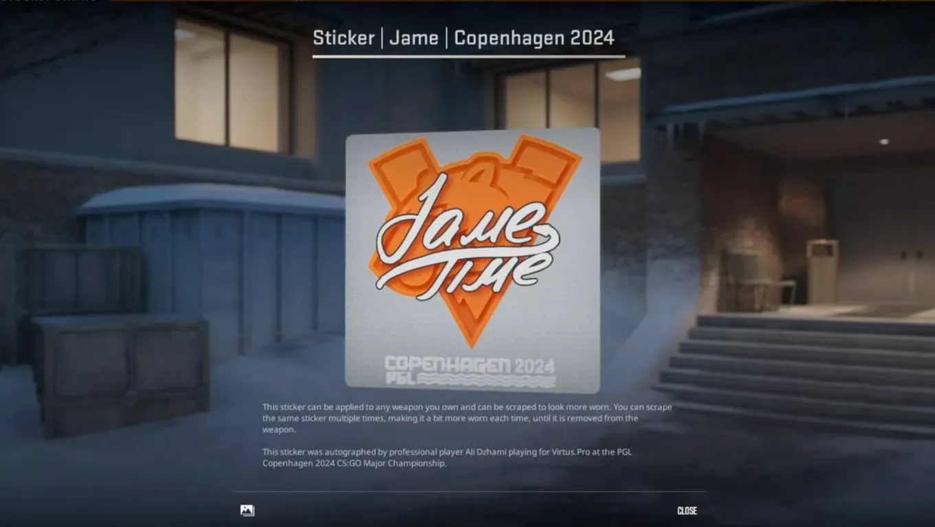 Стикер Jame