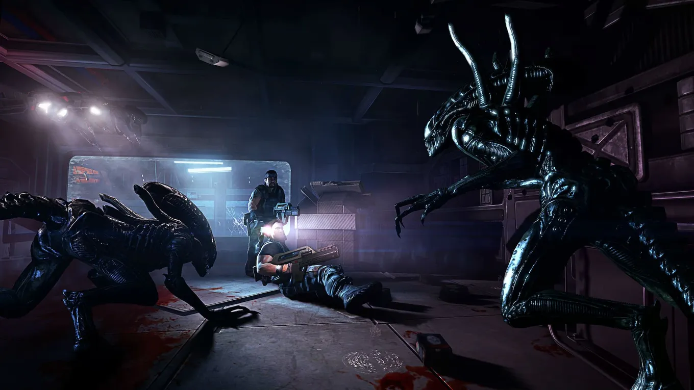 Кадр из игры Aliens: Dark Descent