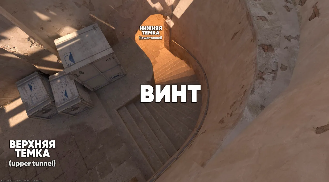 Винт, соединяющий верхнюю и нижнюю темки
