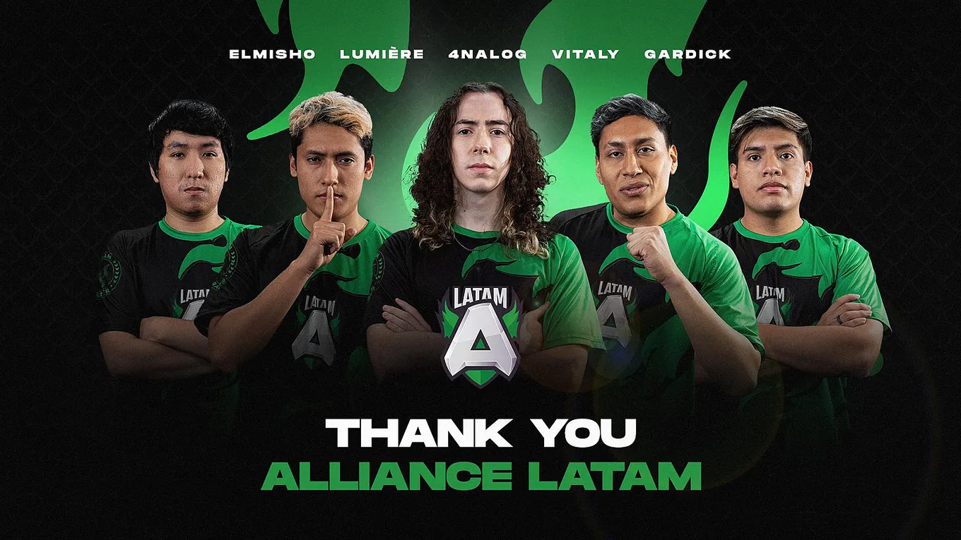 Бывший состав Alliance.LATAM по Dota 2