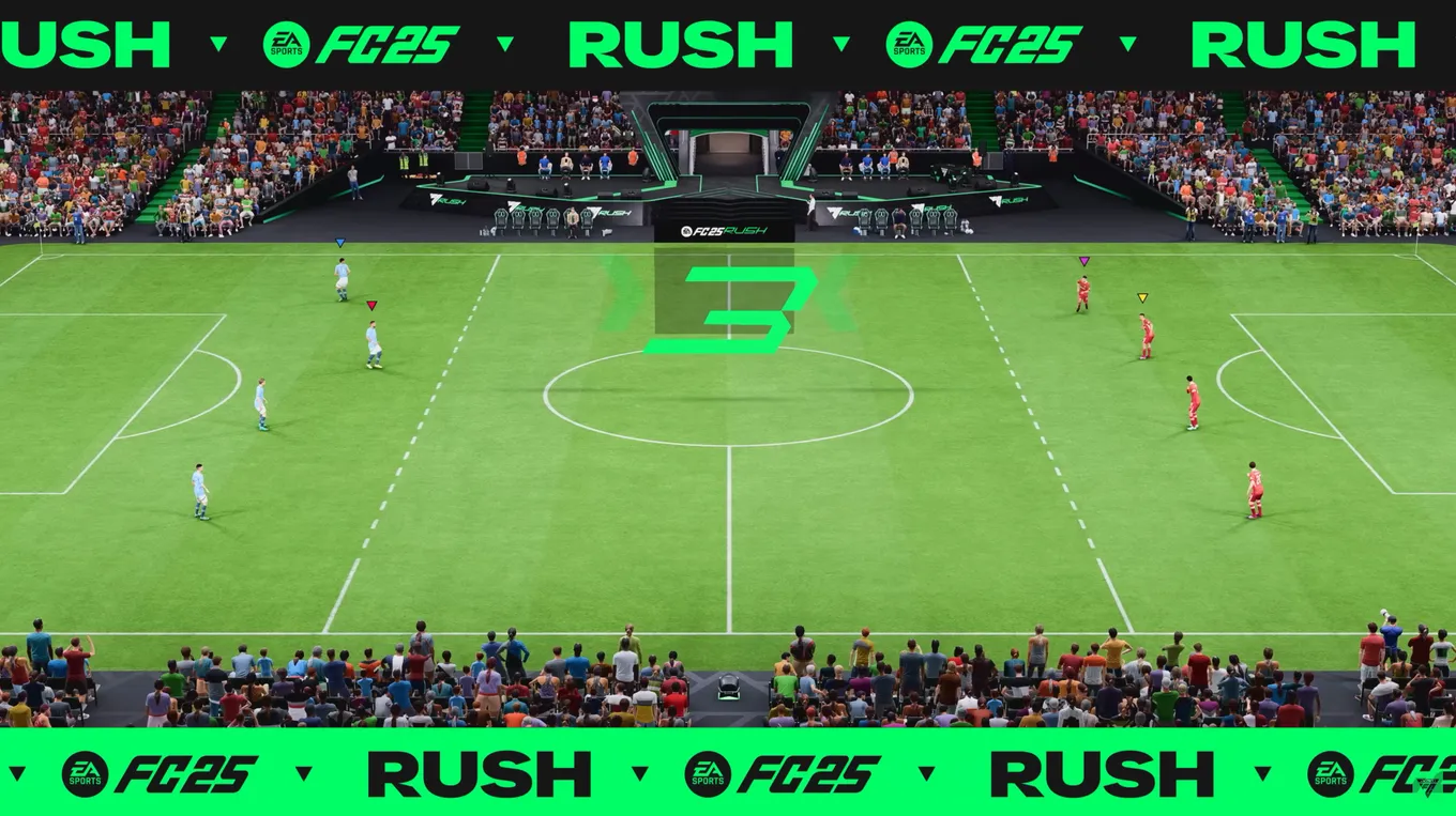 Начало матча Rush 5x5 в EA FC 25