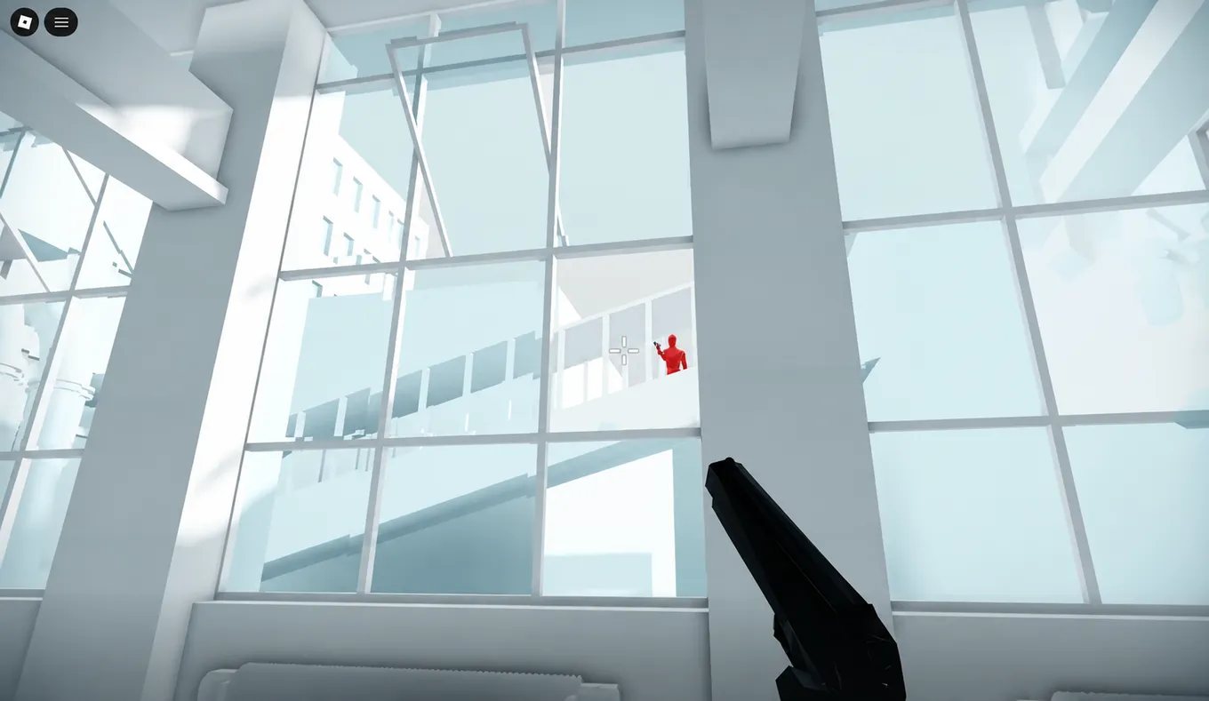 Кадр из порта Superhot в Roblox