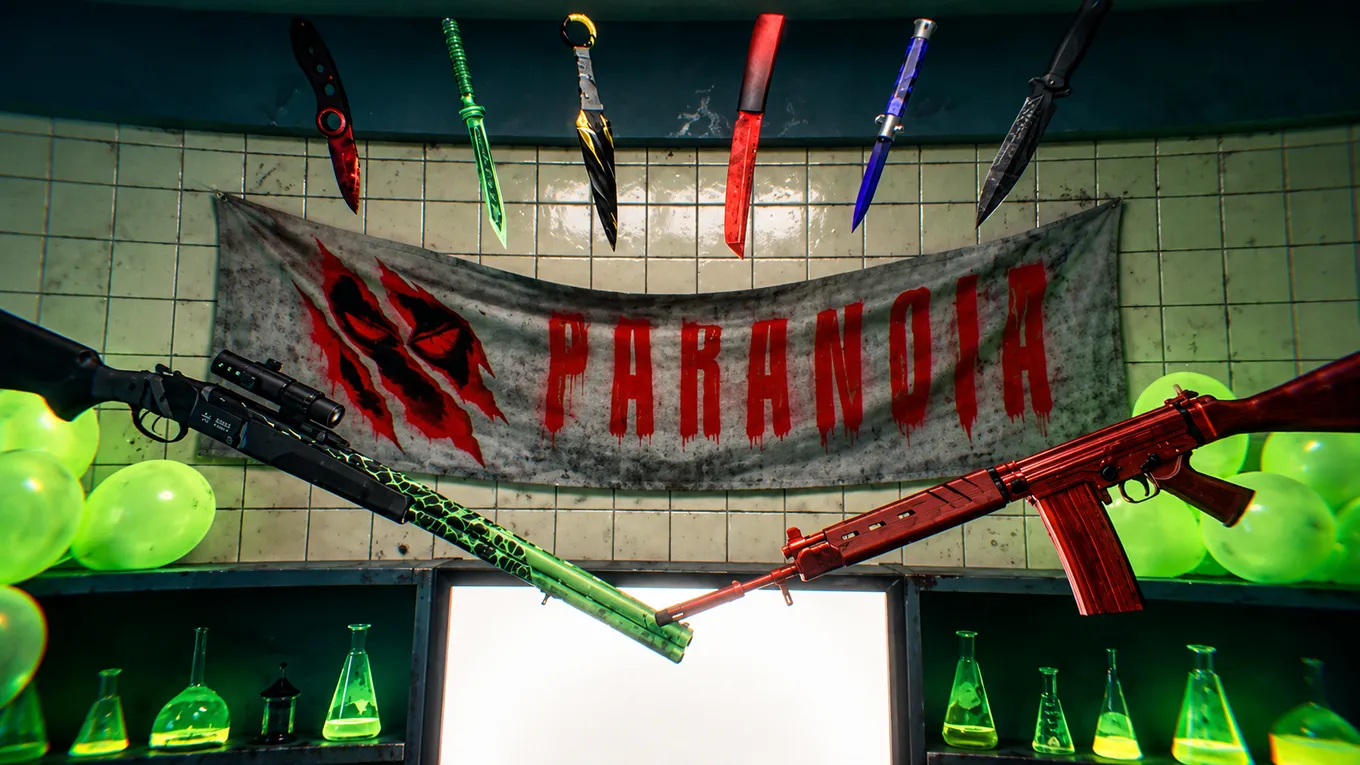 Хэллоуинские скины и ножи коллекции Paranoia