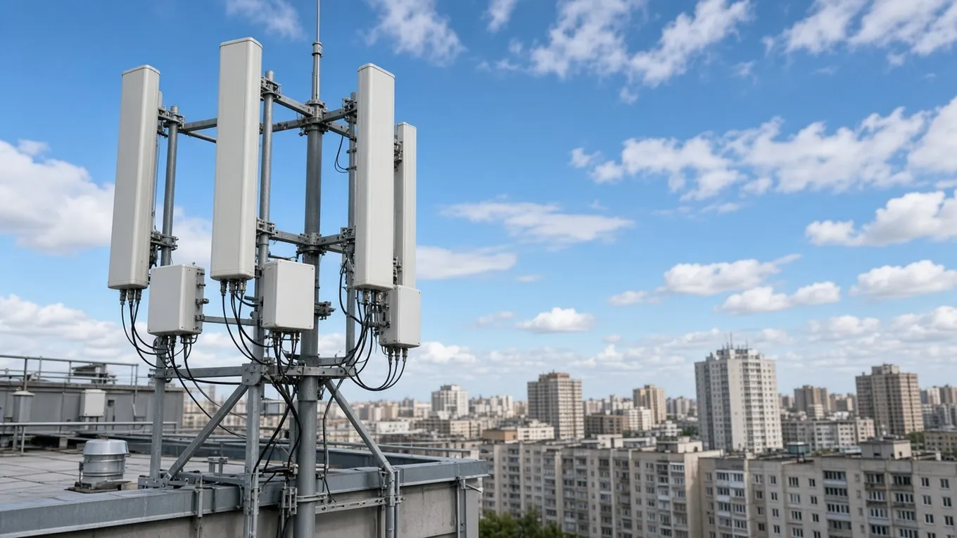 Базовая станция на крыше жилого дома: первый этап 5G работает на действующей инфраструктуре