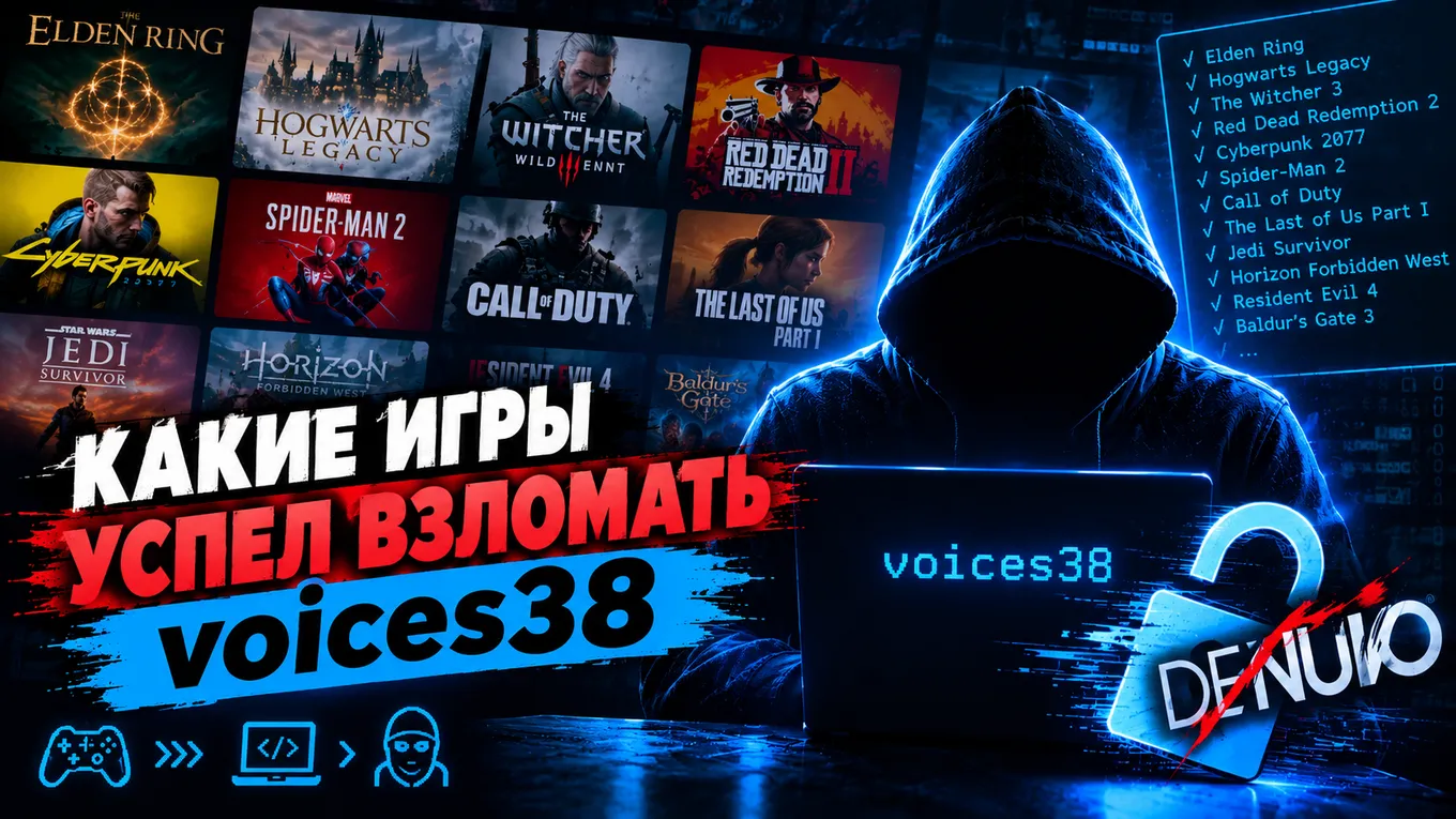 Сначала voices38 взялся за игры, которые годами оставались в списках невзломанных