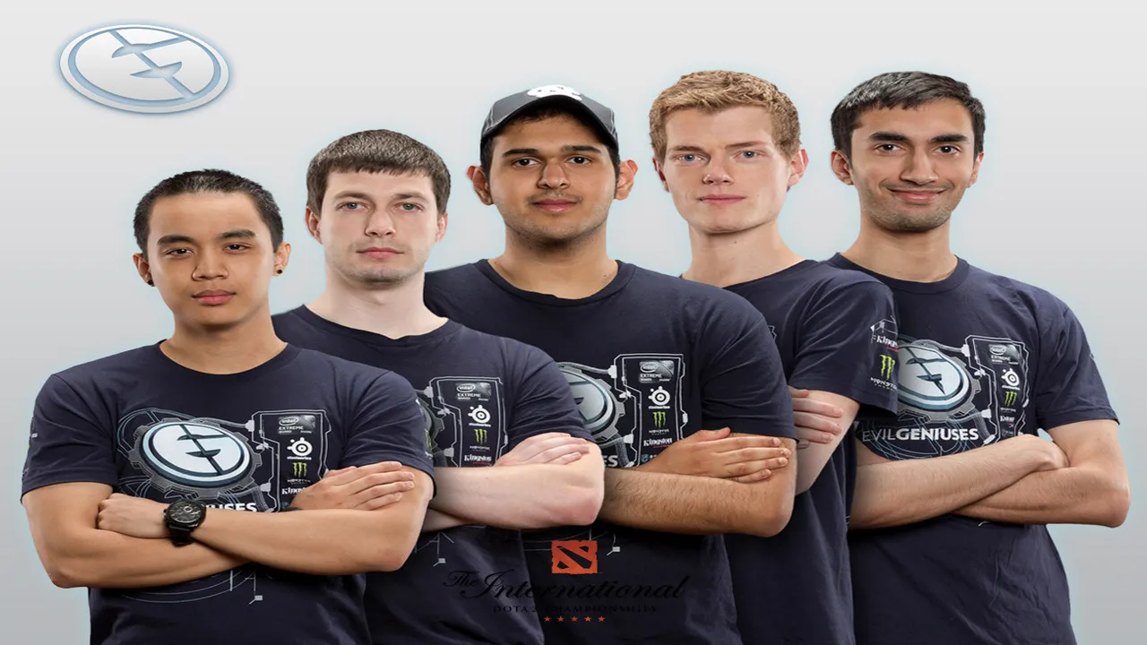 Состав Evil Geniuses на The International 2012: Maelk, Fear, DeMoN, BuLba и UNiVeRsE
