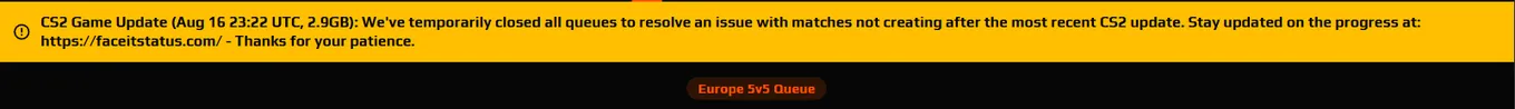Ошибка FACEIT