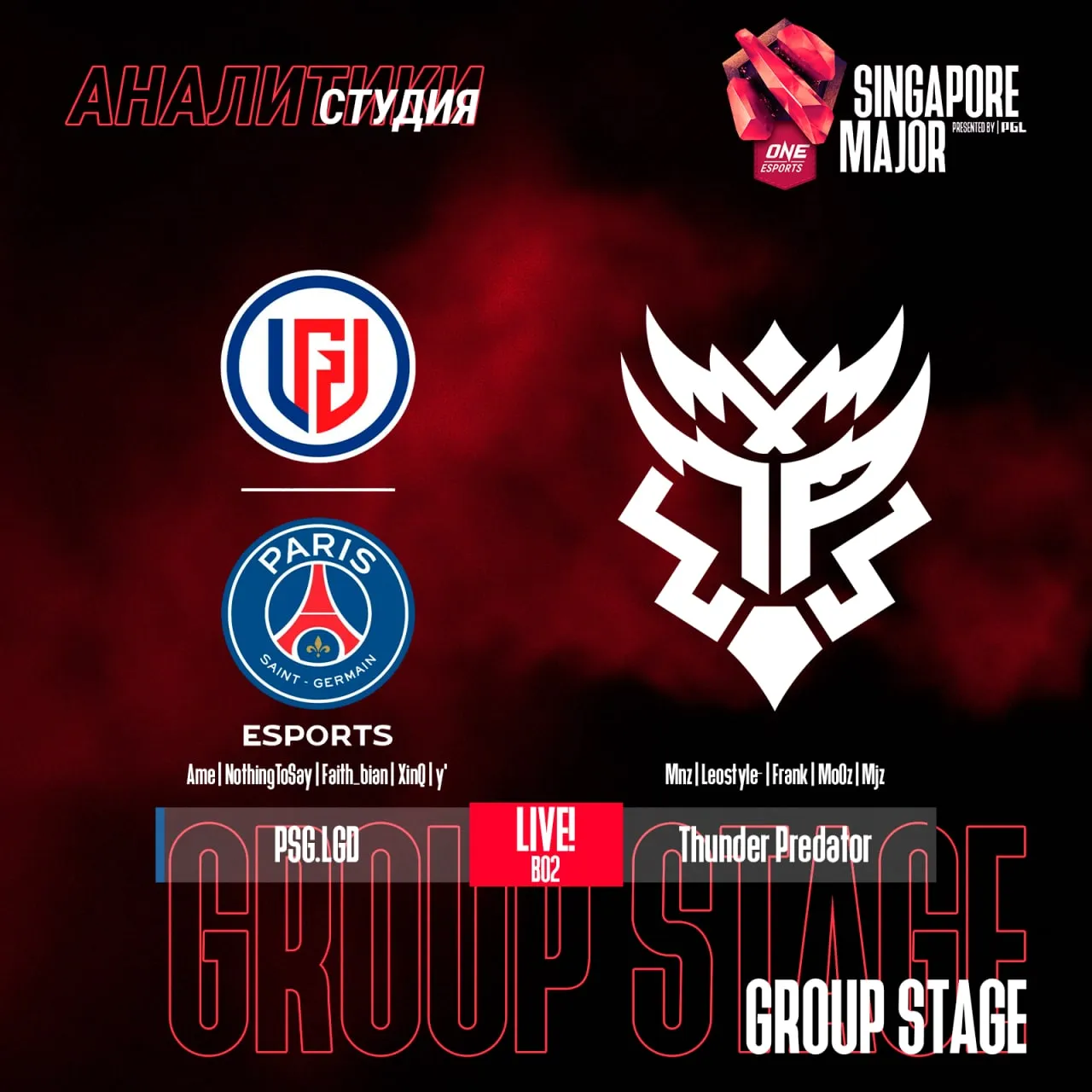 PSG.LGD — Thunder Predator: обзор битвы за первое место группы