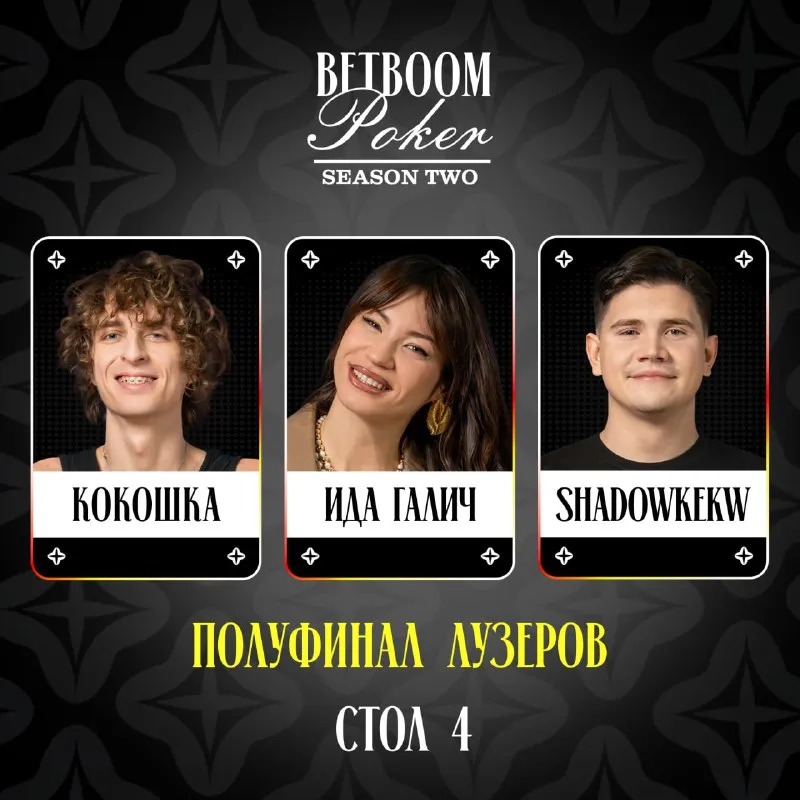 Участники четвёртого стола лузеров