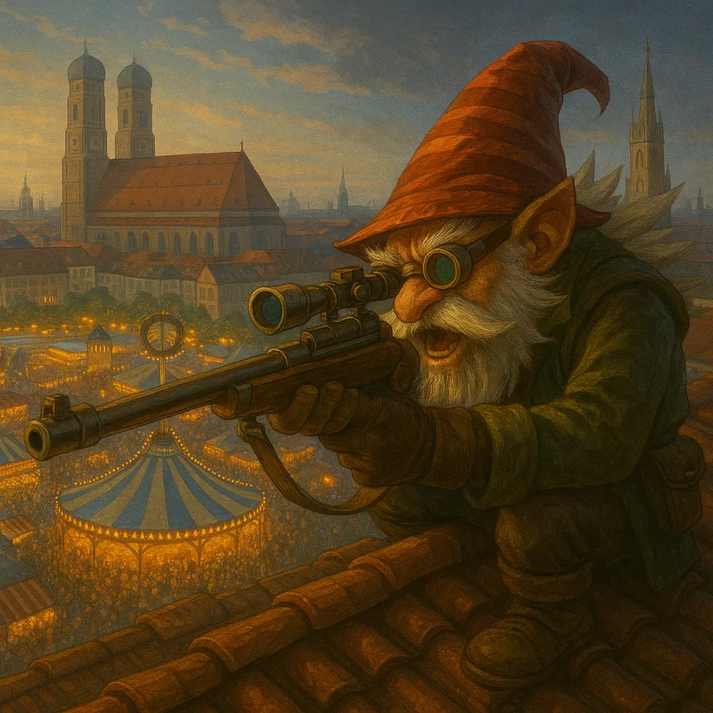 Sniper на крыше в Мюнхене