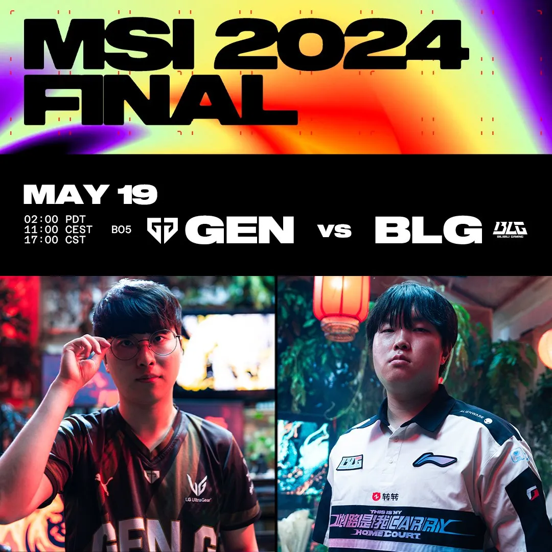 Gen.G Esports – Bilibili Gaming: гегемония команд LPL на MSI завершится