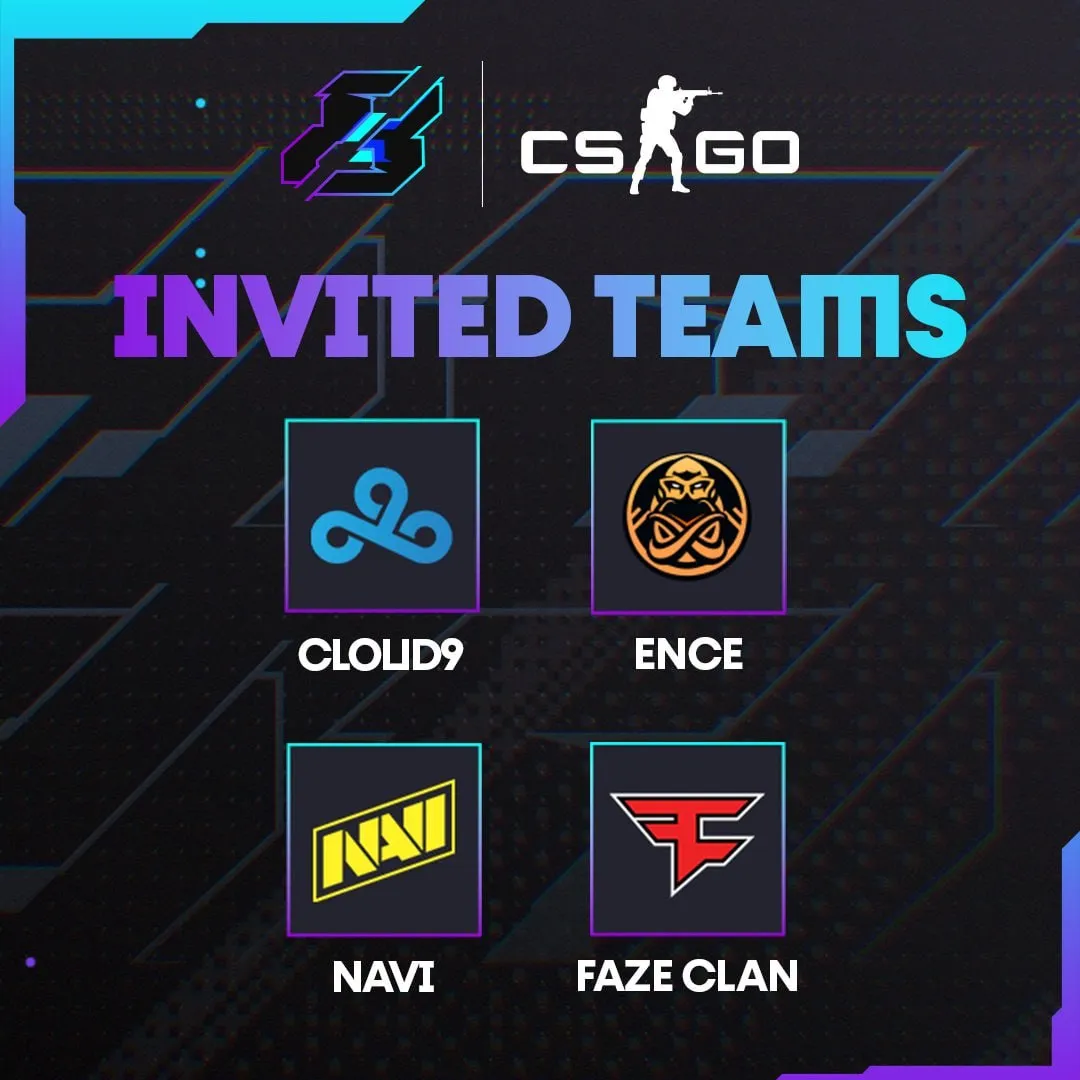 NaVi, Cloud9, FaZe и ENCE пригласили на Gamers8 Festival 2023