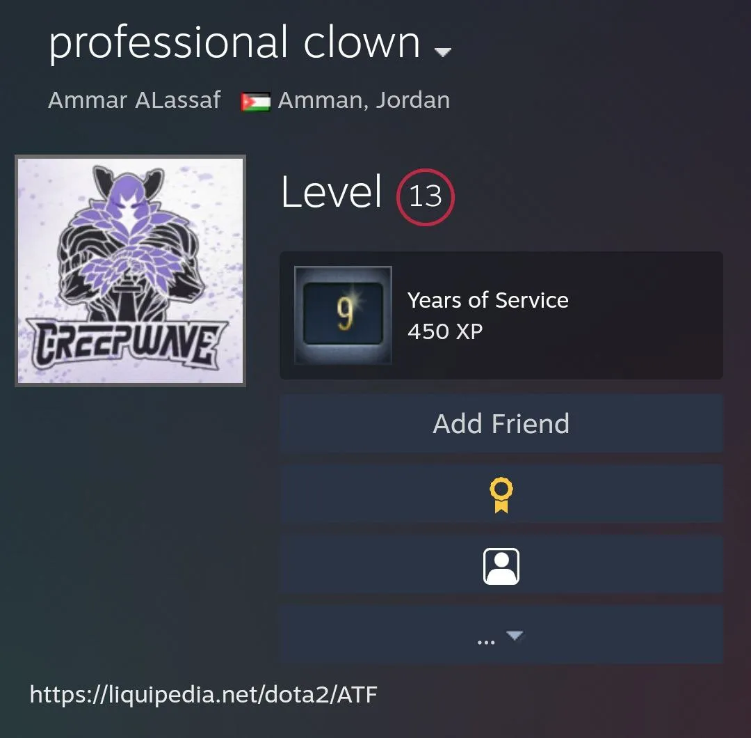 Аммар ATF Ассаф сменил ник в Steam