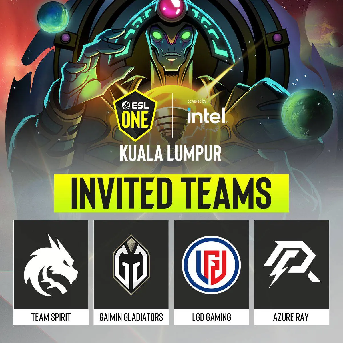 Приглашённые коллективы на ESL One Kuala Lumpur 2023