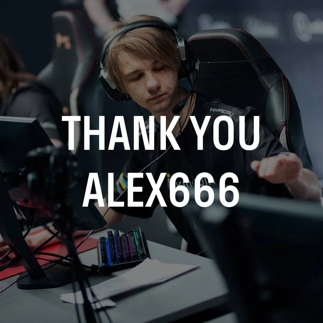 B8 Esports перевела alex666 в запас состава по CS:GO