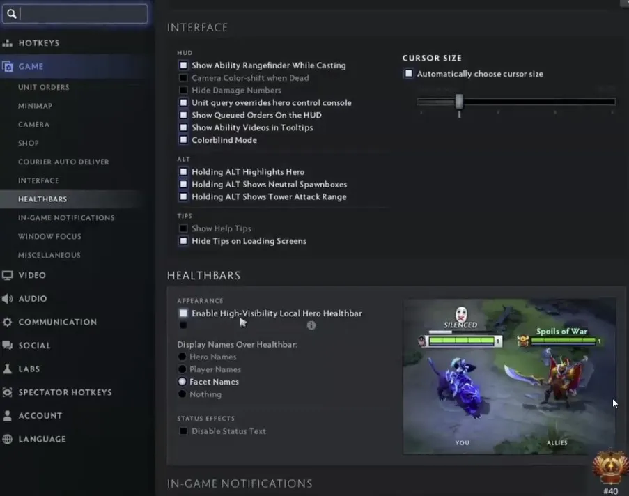 Настройки swedenstrong в Dota 2