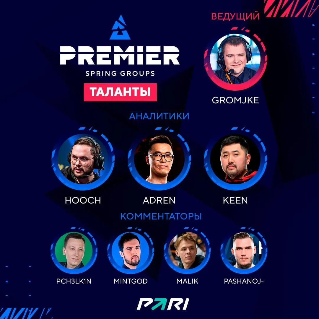 Таланты BLAST Premier: Spring Finals 2023