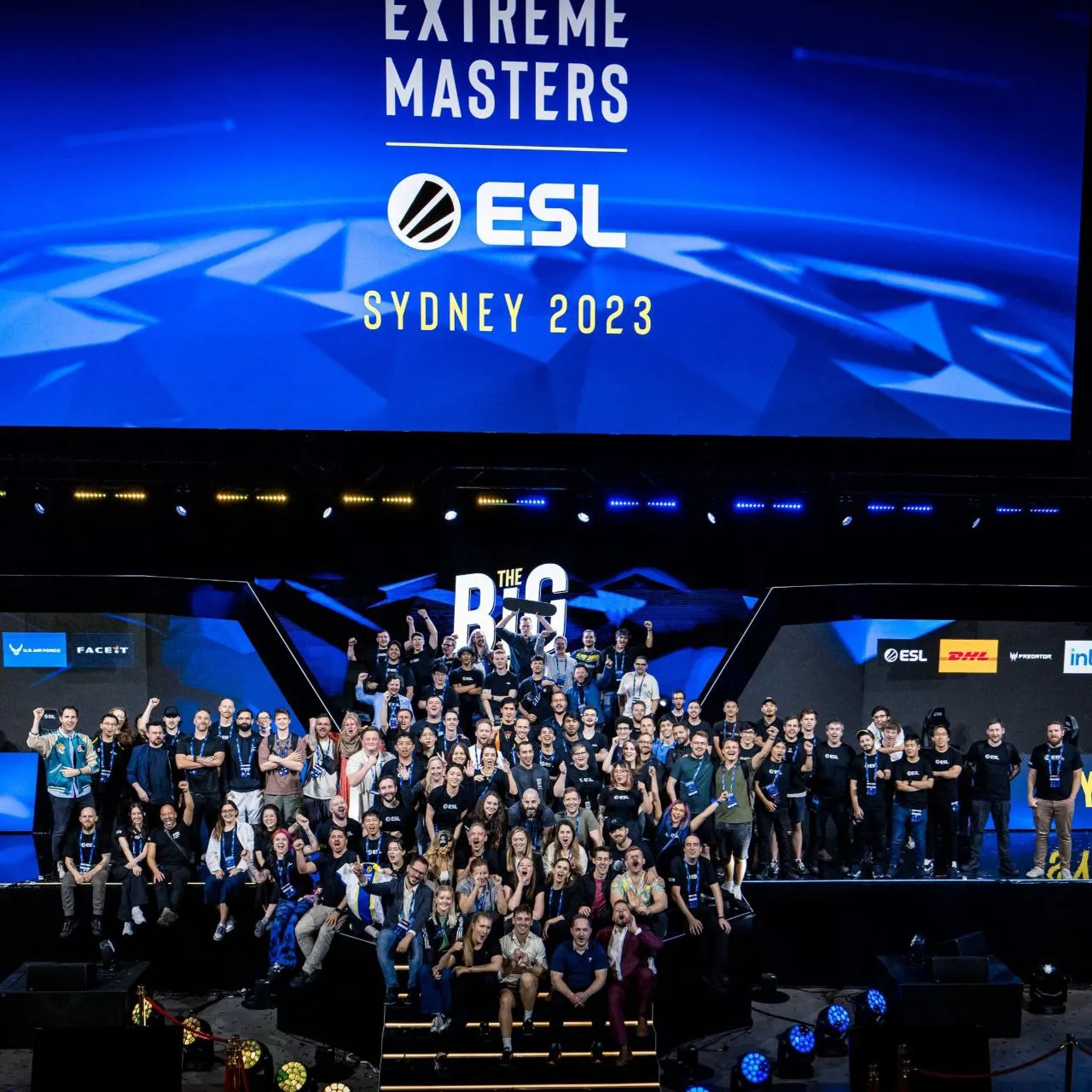 Команда сотрудников ESL на IEM Sydney 2023
