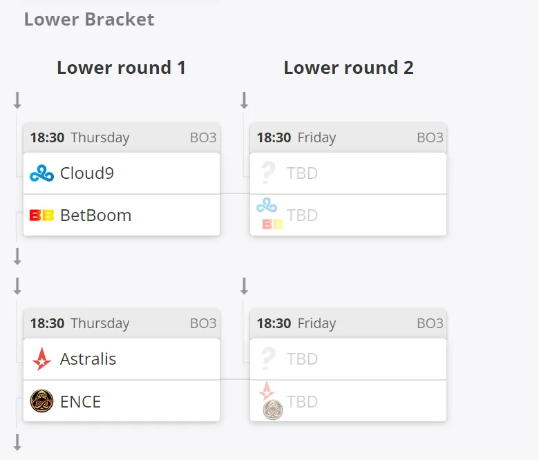 Нижняя сетка IEM Katowice 2024 Play-in