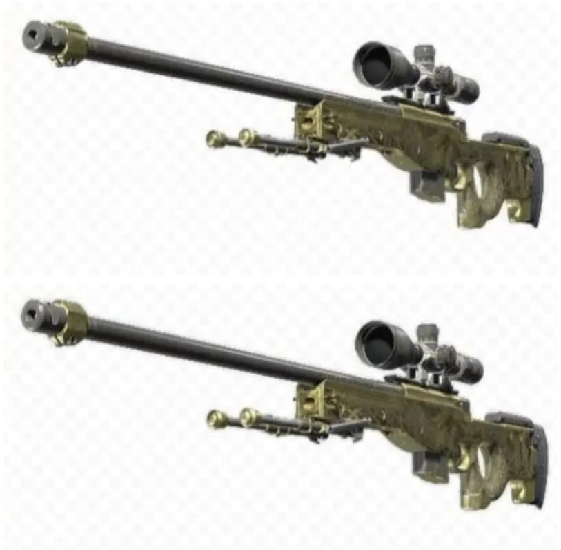 Сверху старая версия AWP | Queen's Gambit, снизу новая версия AWP | Queen's Gambit (Thour)