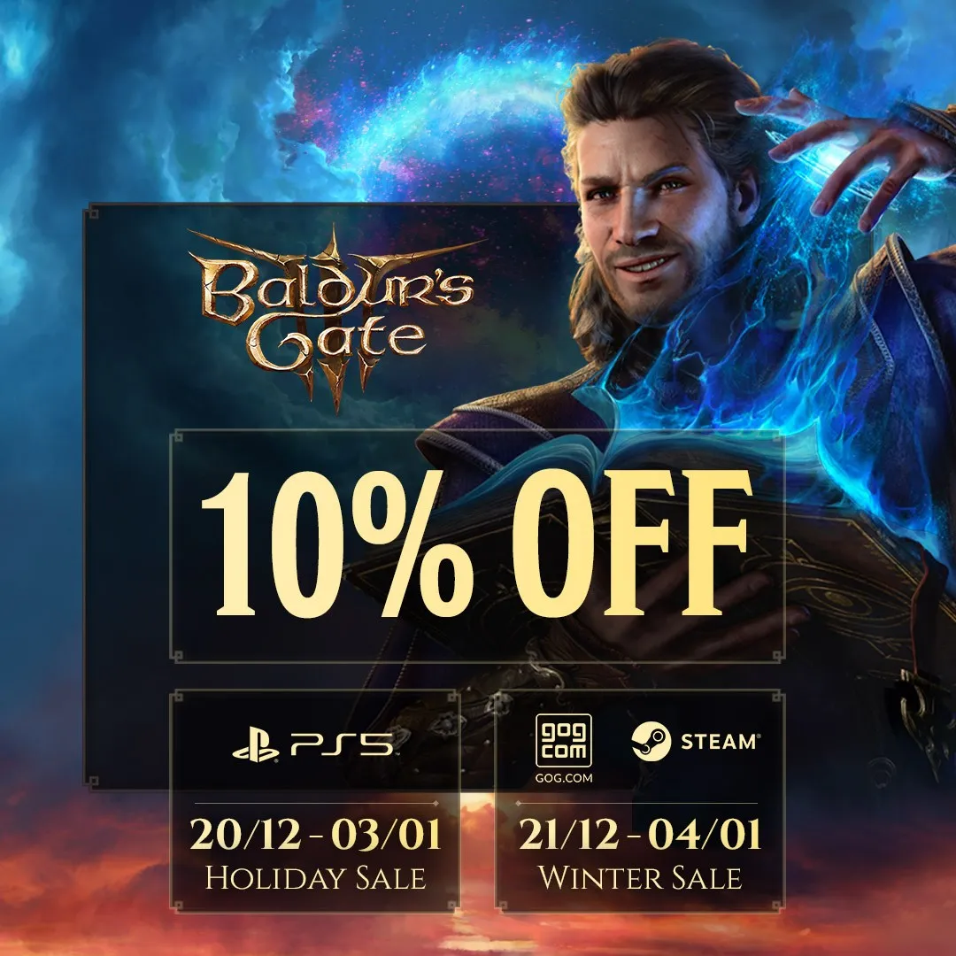 Baldur's Gate 3 получила первую скидку в Steam в рамках распродажи