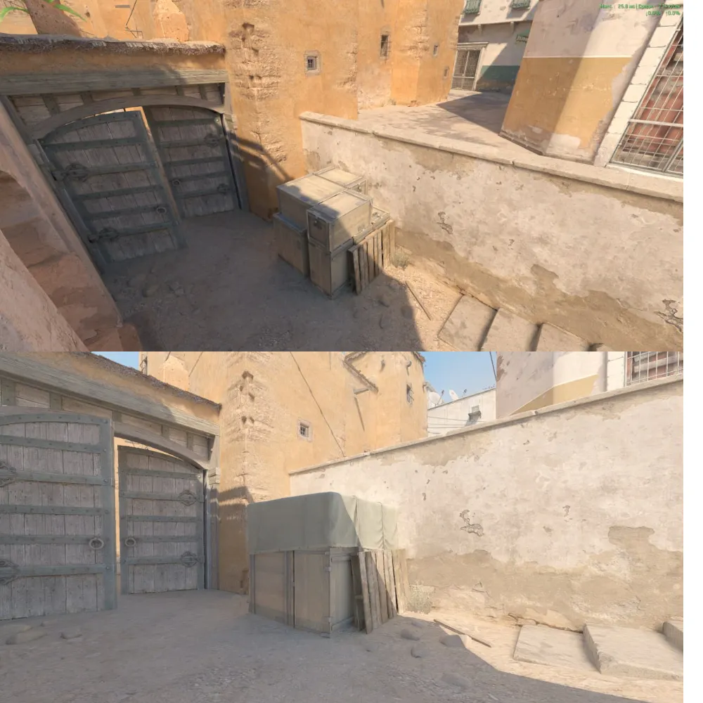Утром этого же дня Valve выпустила ещё одно обновление, в котором вернула карте первозданный вид