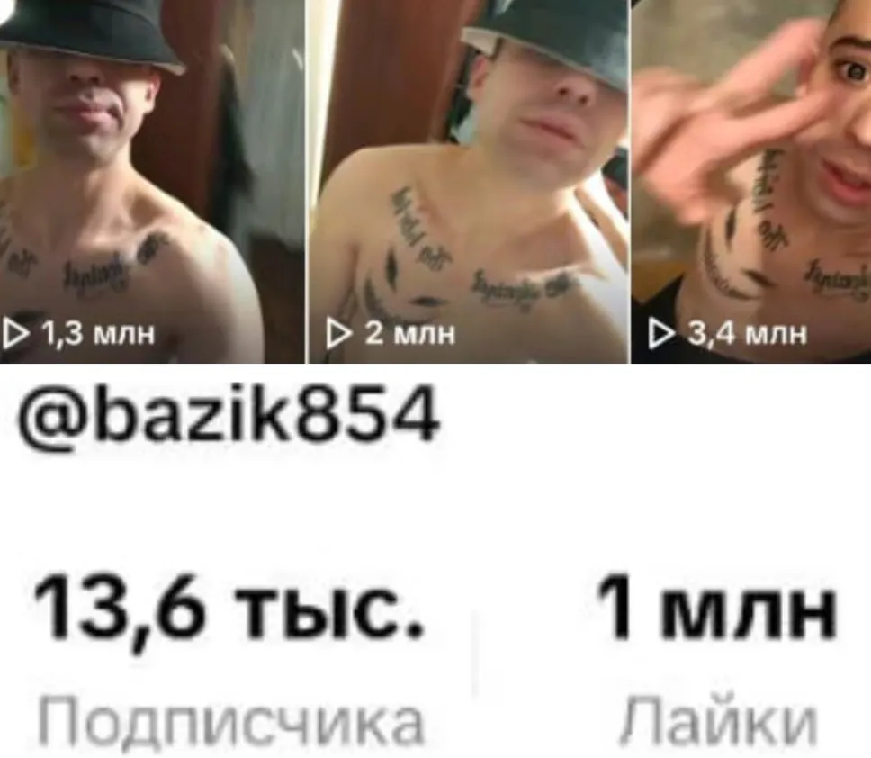 В TikTok* Дениса более 1 миллиона лайков и десятки миллионов просмотров