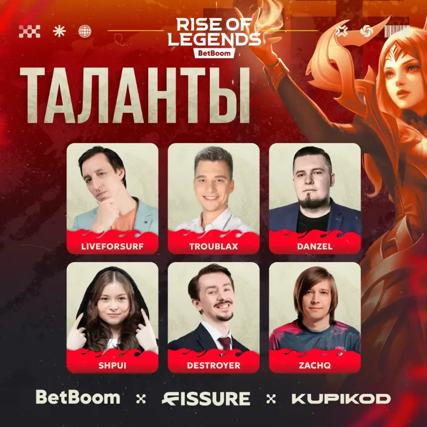 Таланты основной стадии 7 сезона BetBoom Rise of Legends по MLBB