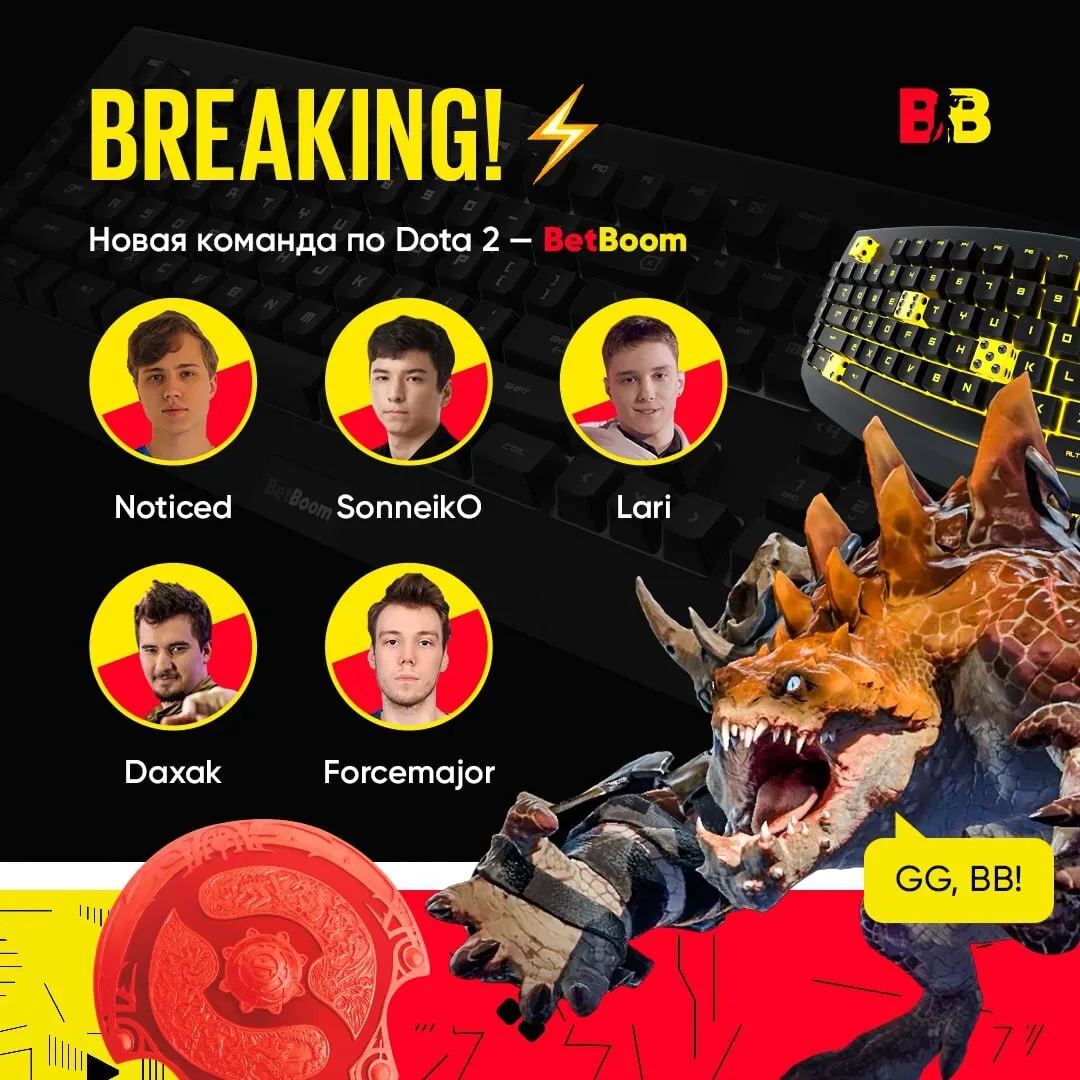 Состав BetBoom Team по Dota 2