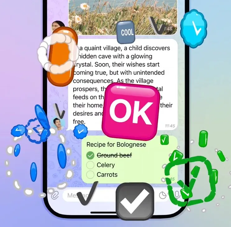 Список задач в Telegram
