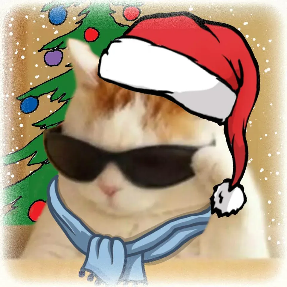 Аватар с новогодним котом