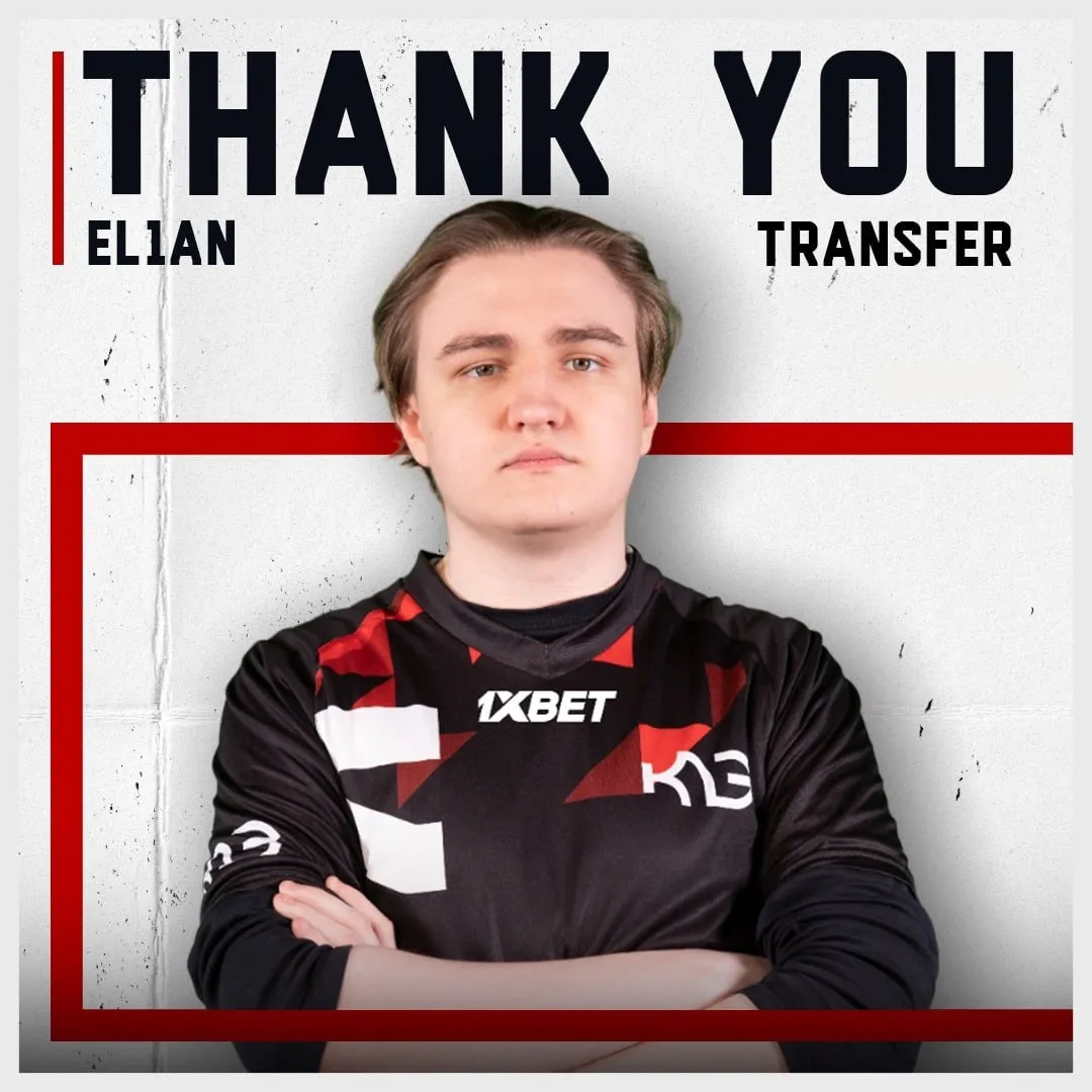 El1an покинул состав K23 по CS:GO