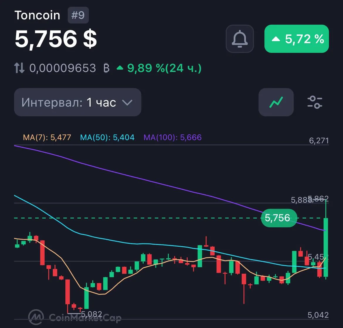TON взлетел на 7%