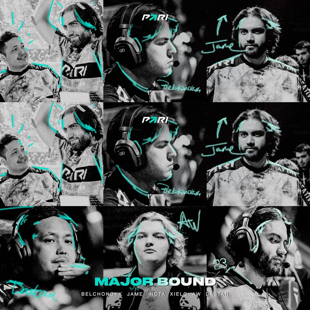 Баннер в честь прохождения PARIVISION на StarLadder Budapest Major 2025