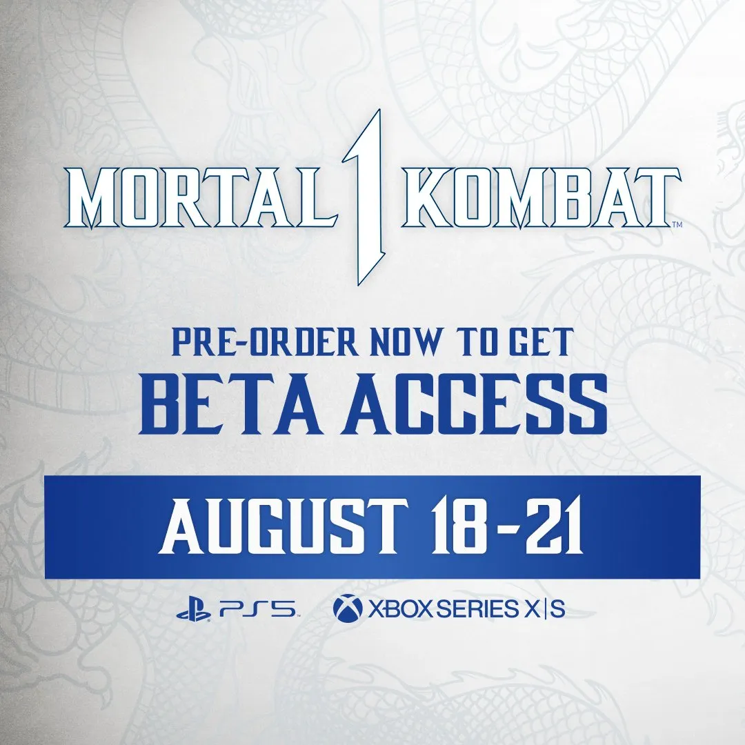 Бета Mortal Kombat 1 пройдёт с 18 по 21 августа на PlayStation 5