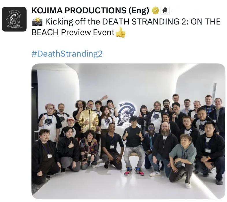 Команда Death Stranding 2: On the Beach с журналистами
